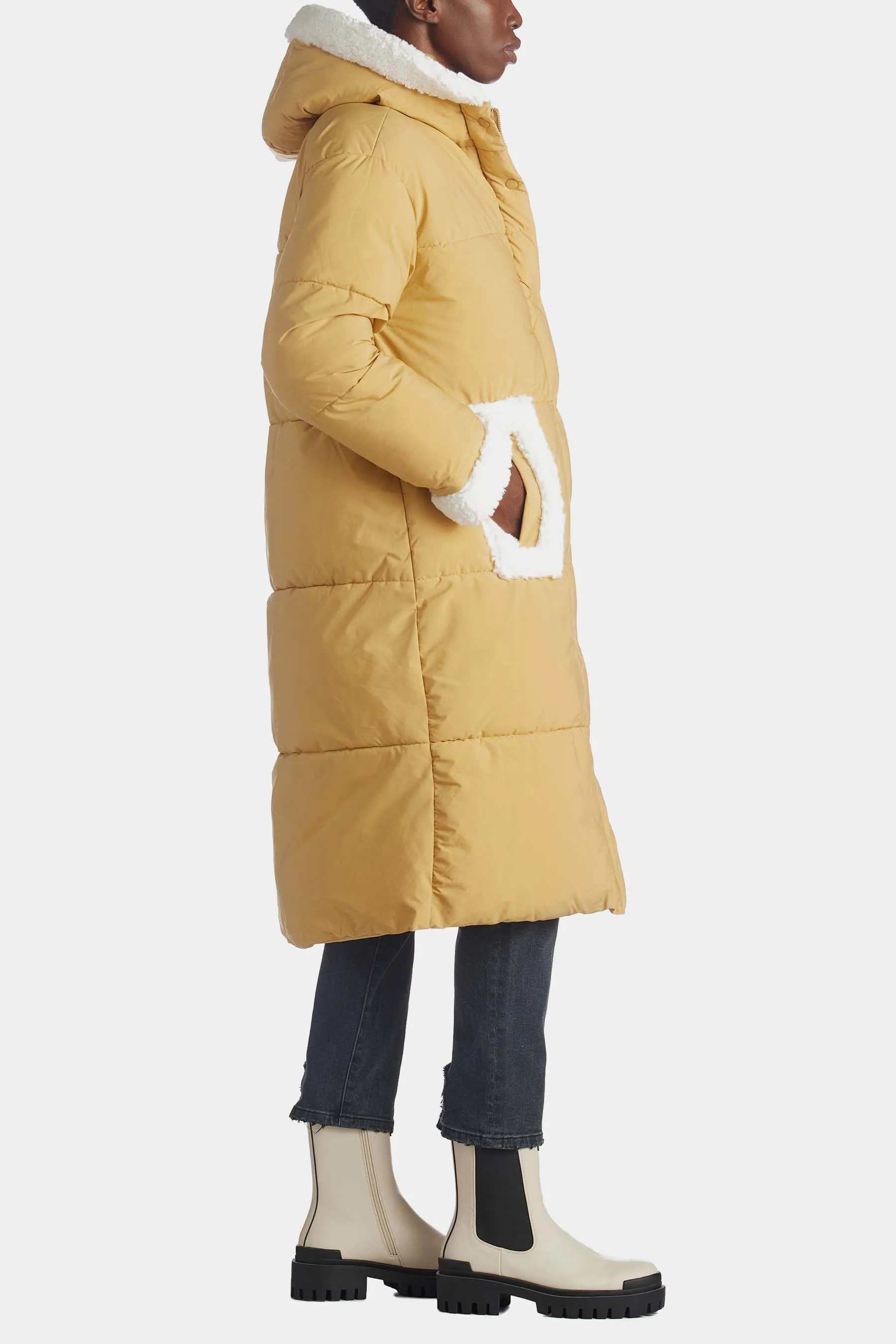 Active Sherpa Hybrid Puffer Coat