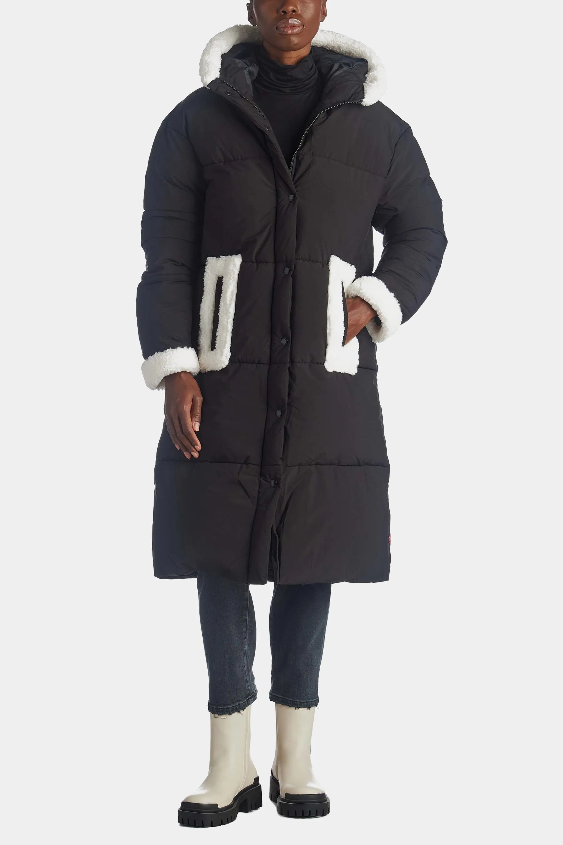 Active Sherpa Hybrid Puffer Coat