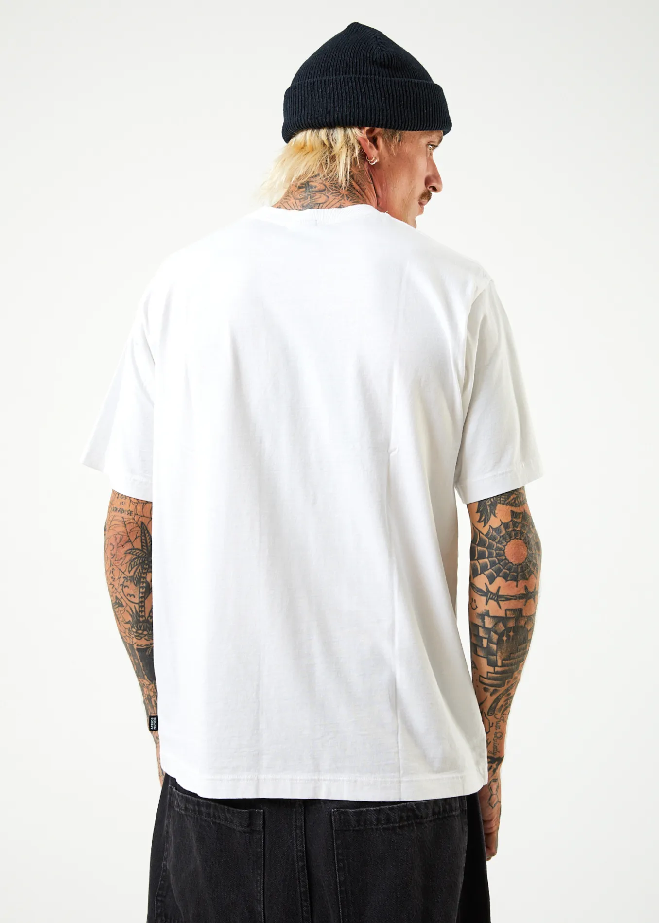 AFENDS Mens Programmed - Retro T-Shirt - White