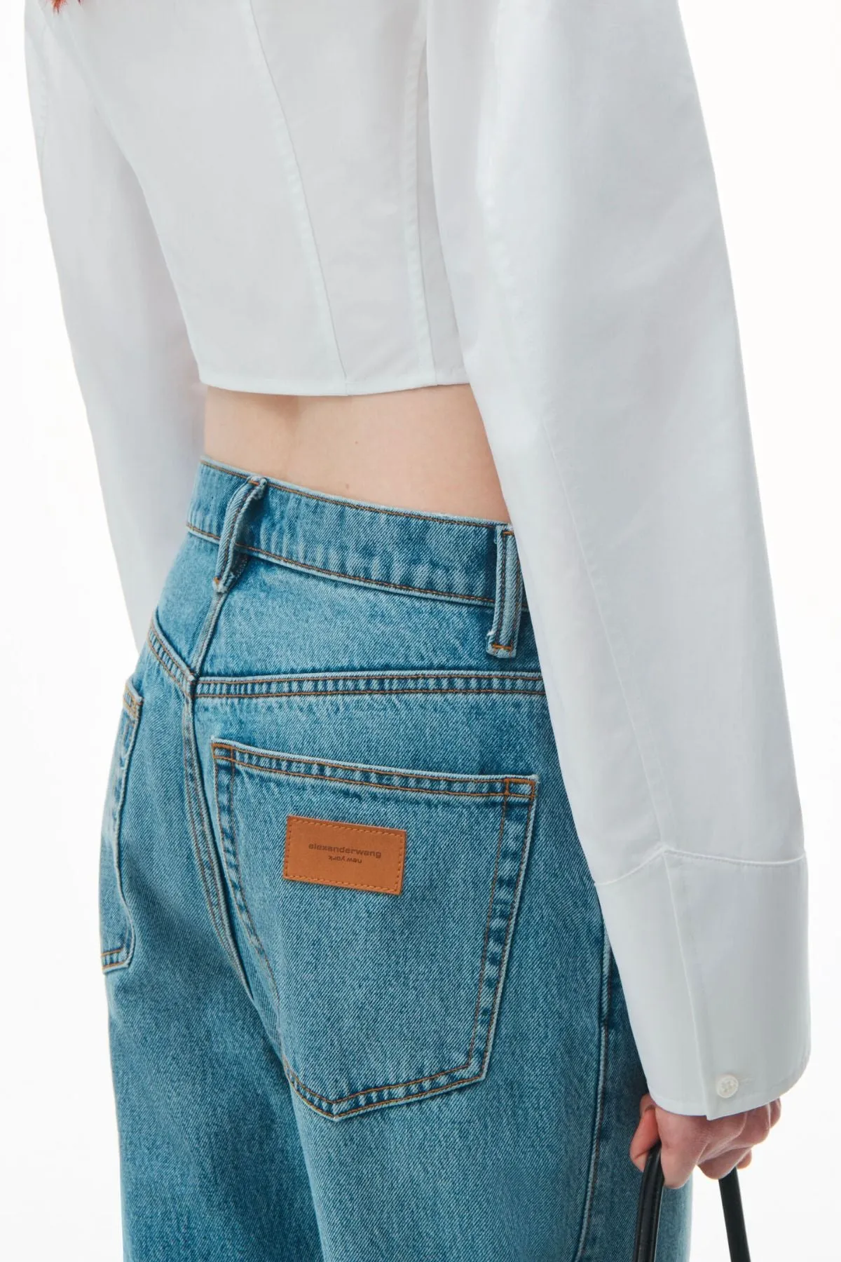 Alexander Wang Cropped Structured Shirt - White