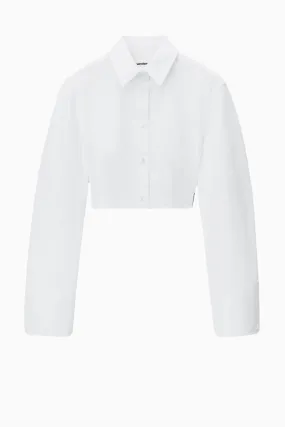 Alexander Wang Cropped Structured Shirt - White