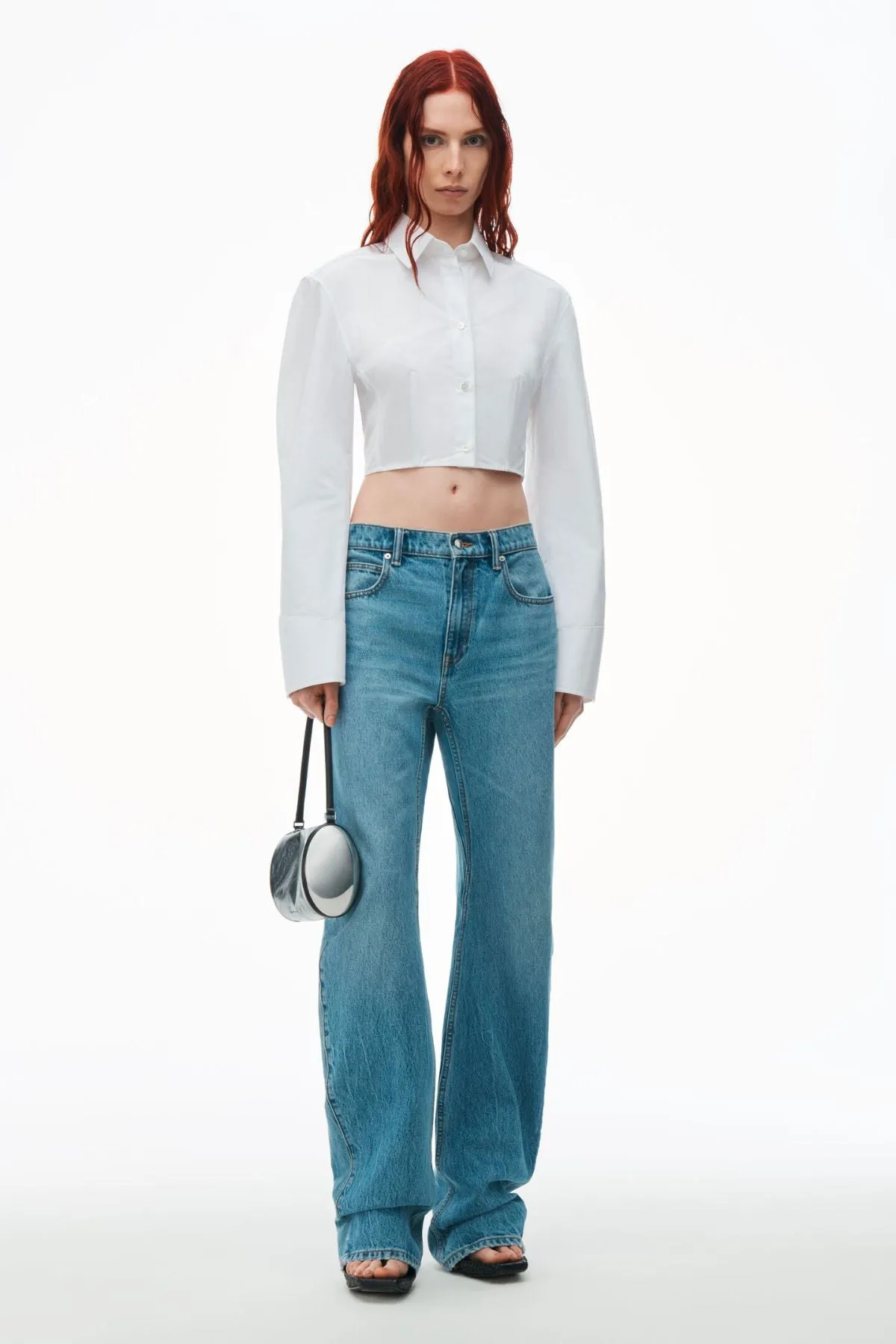 Alexander Wang Cropped Structured Shirt - White