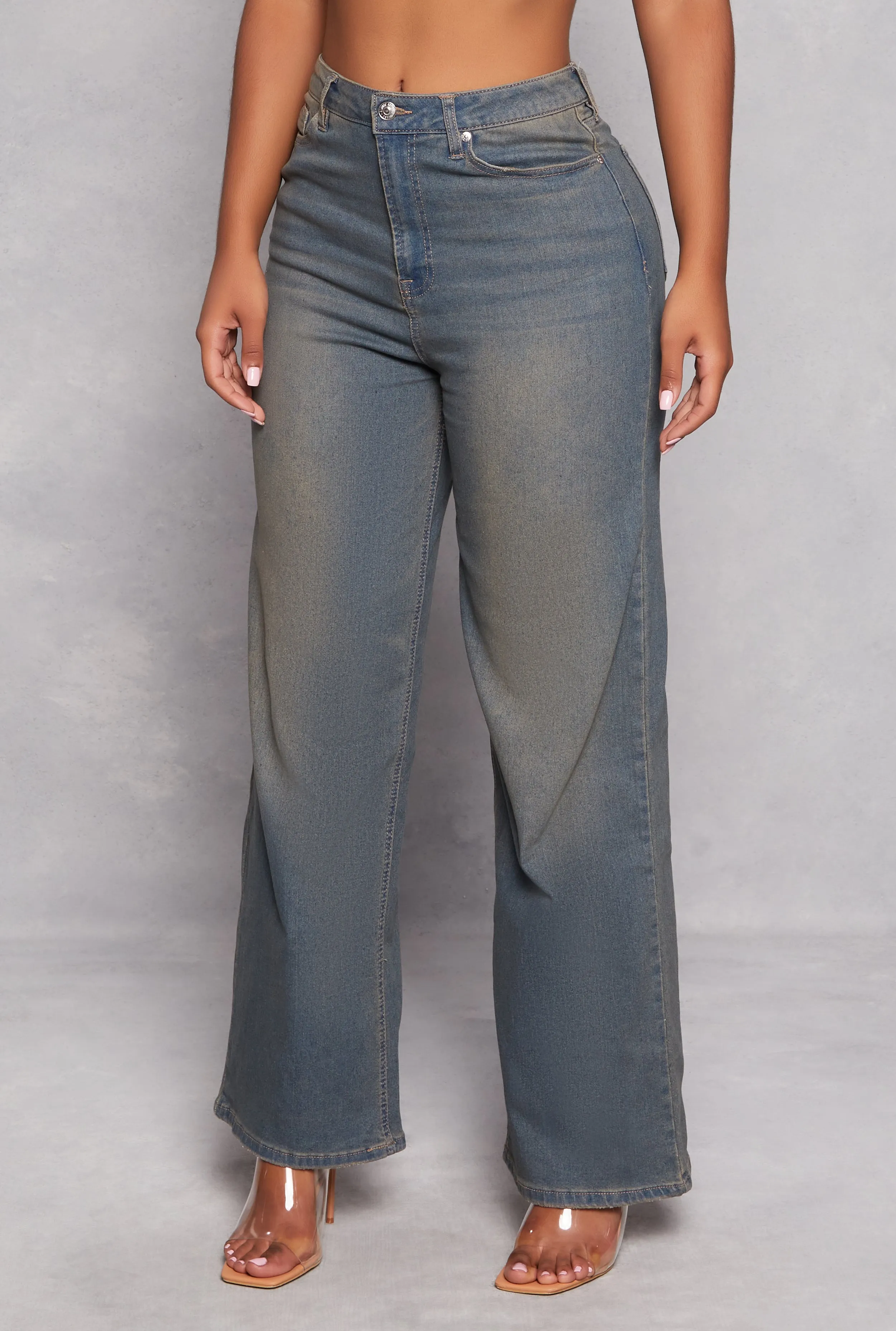 Almost Famous High Waist Wide Leg Jeans