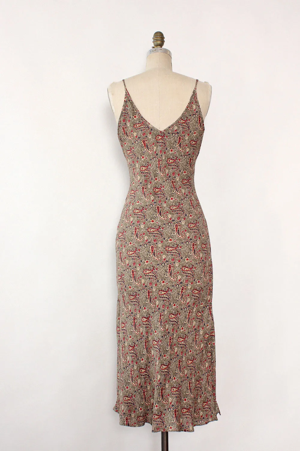 Angie Earthy Paisley Dress M/L