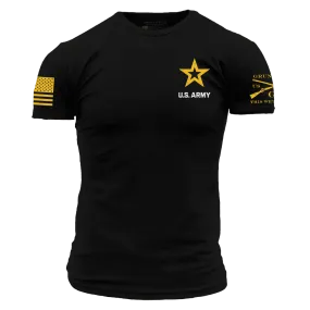 Army Basic Full Logo T-Shirt - Black