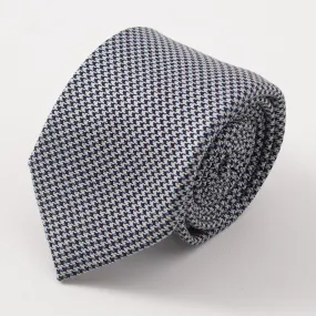 Battisti Napoli Houndstooth Check Wool Tie