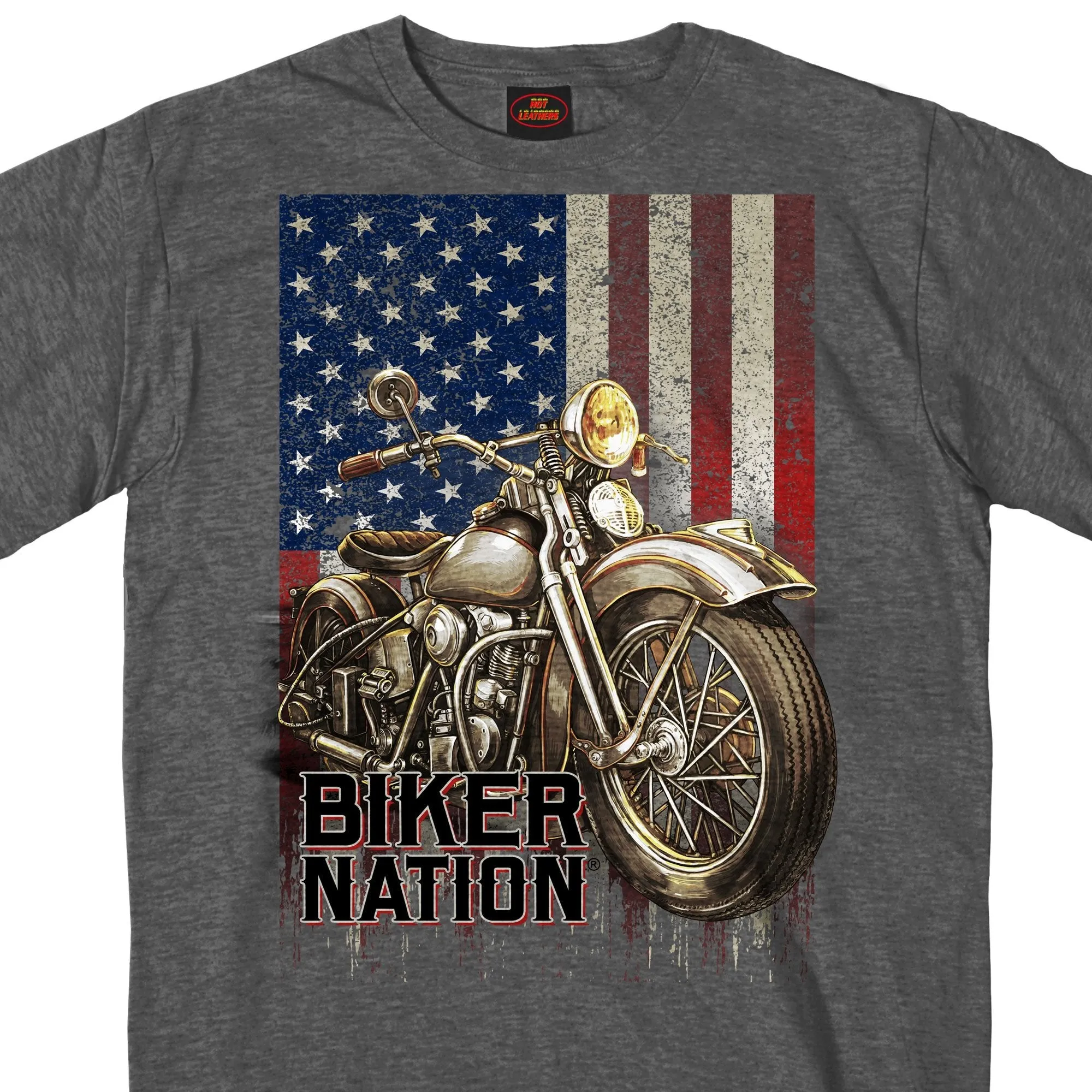 Biker Nation Cycle Flag Shirt