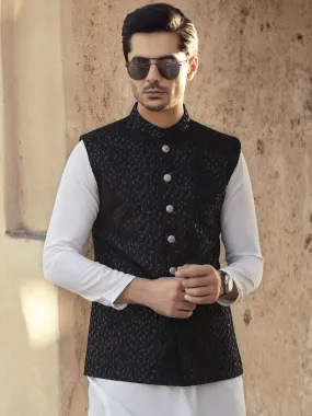 Black Blended Waistcoat - AL-WC-320