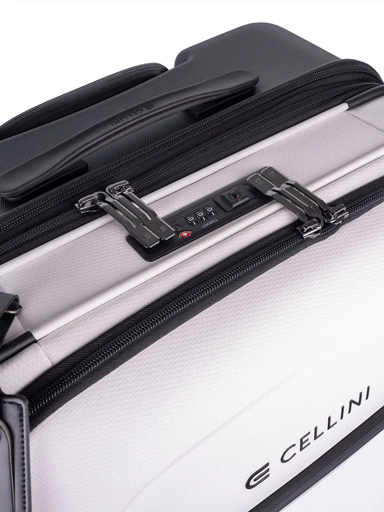 Cellini Pro X Medium Trolley Pullman with Oversized Fastline Wheels | White