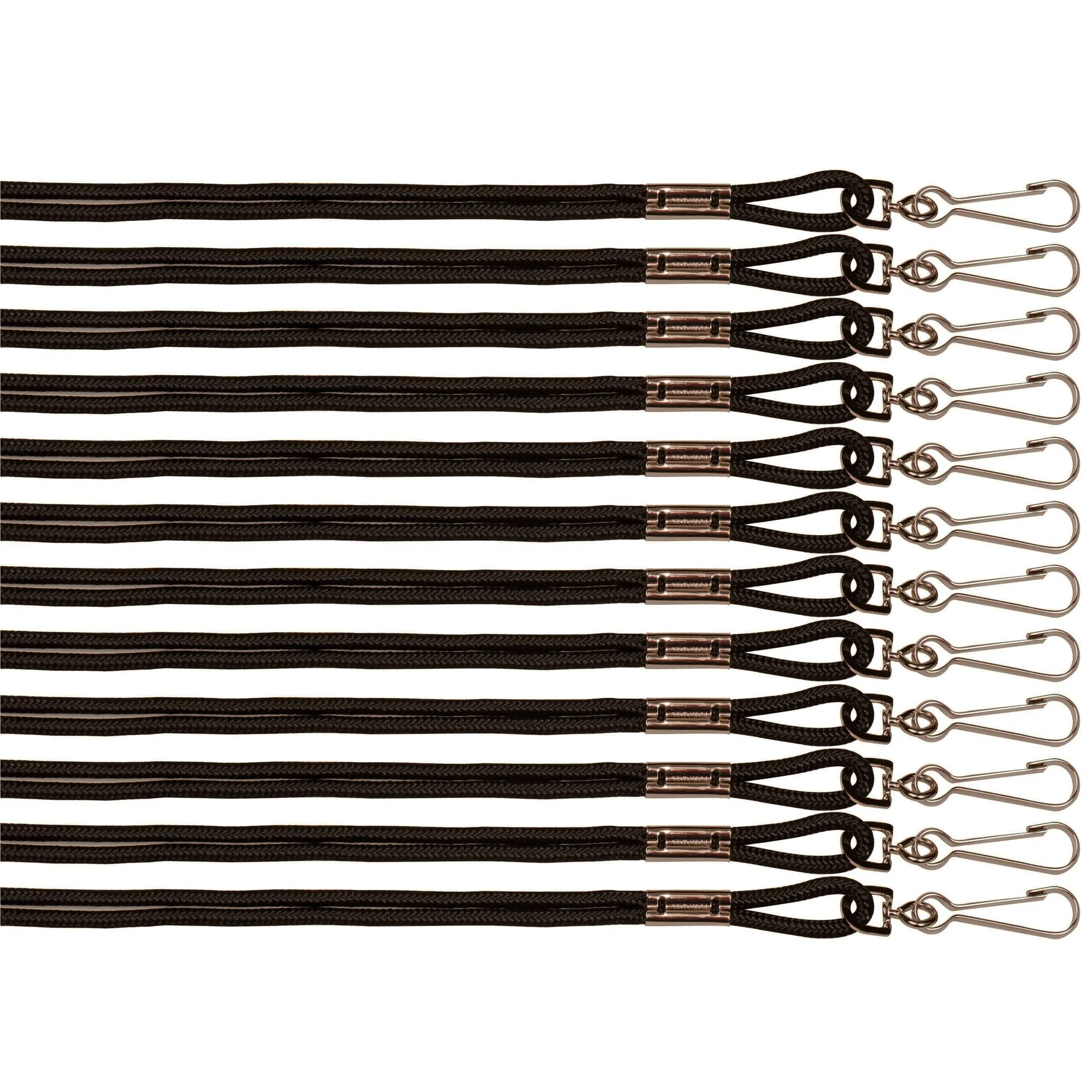 Champion Sports Lanyards Black 12/Pk