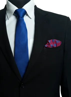 Chokore Panjim - Pocket Square & dark blue necktie