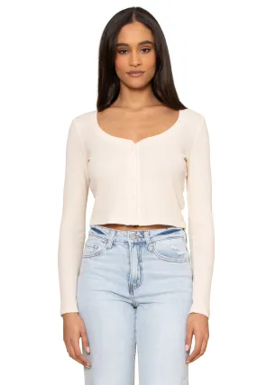 Ciana Cropped Waffle Top