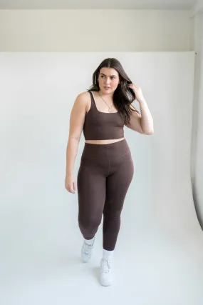 Core High Waisted Leggings- Mocha