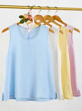 Cotton Ripple Tank Top FINAL SALE (No Returns)