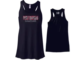 Dirt Dawgs Flowy Tank- 2 designs- Matte or Glitter