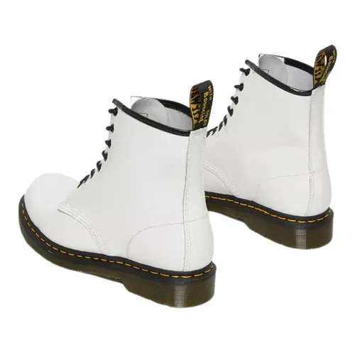 Dr Martens - 1460  8 Eye Boots - White Smooth Leather