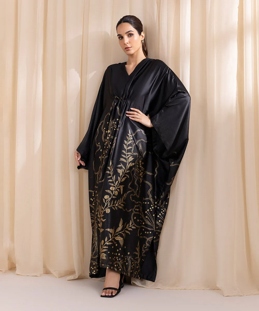 Embellished Silk Kaftan