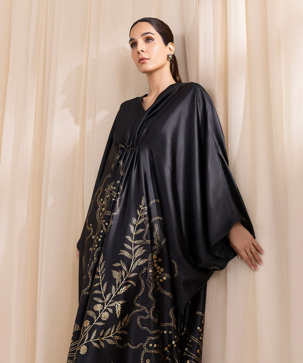 Embellished Silk Kaftan