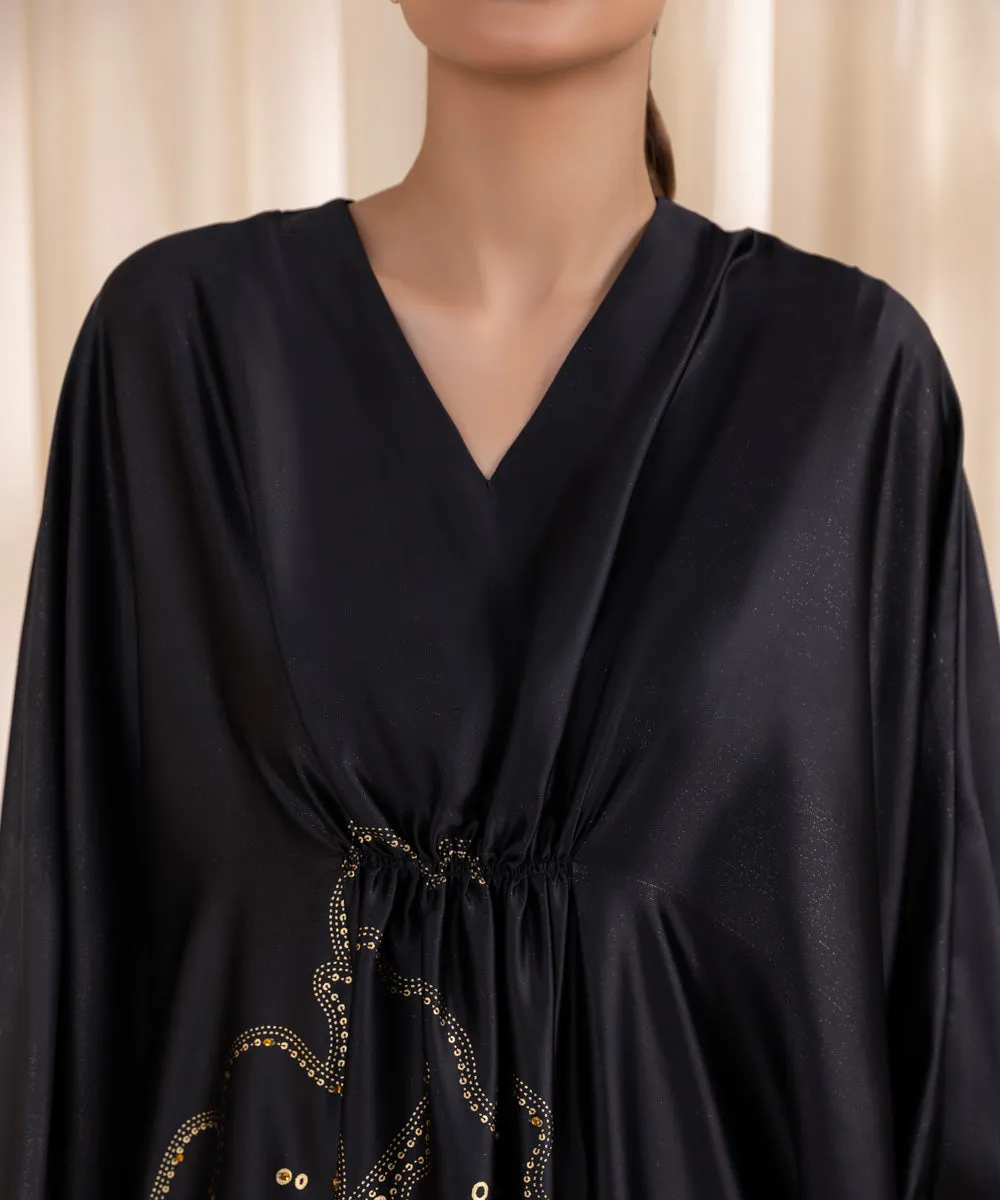 Embellished Silk Kaftan