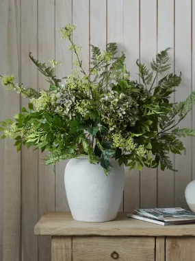 Faux Deluxe Green Hydrangea Bouquet