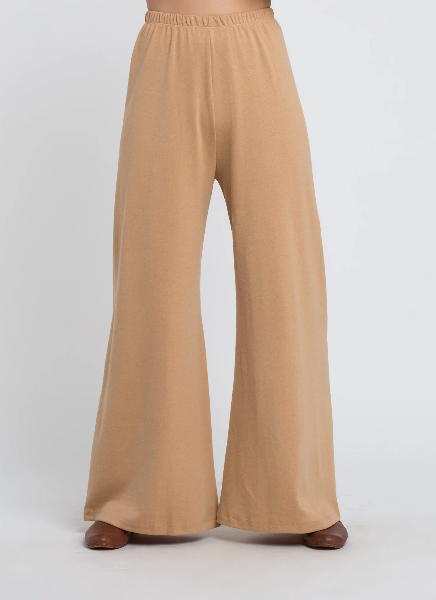 Gingko Wide Leg Elastic Organic Cotton Pant