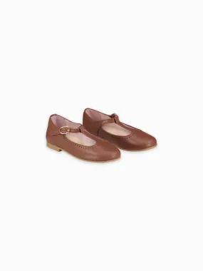 girls tan t-bars sandals