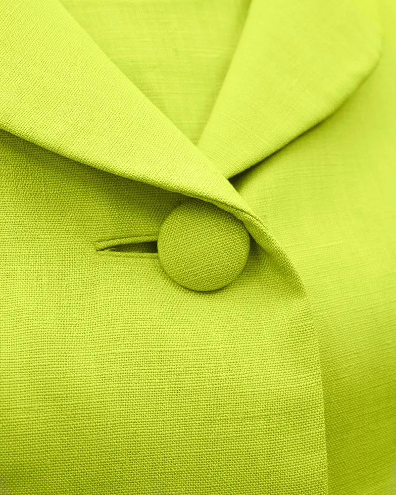 Green Linen Suit