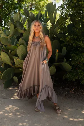 Heavenly Glow Maxi Dress - Mushroom