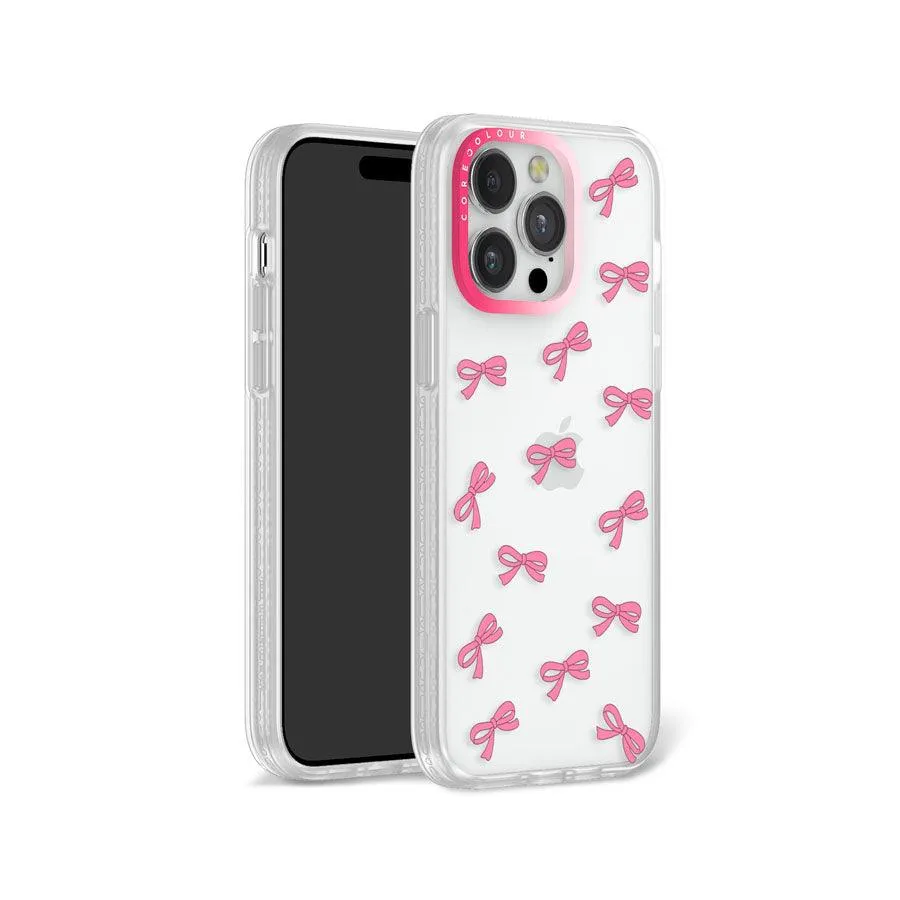 iPhone 12 Pro Max Pink Ribbon Mini Phone Case