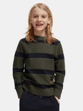 Kids - Striped wool-blended sweater