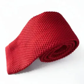 Knitted Tie | Men's Tie, Red Essential Tie UK