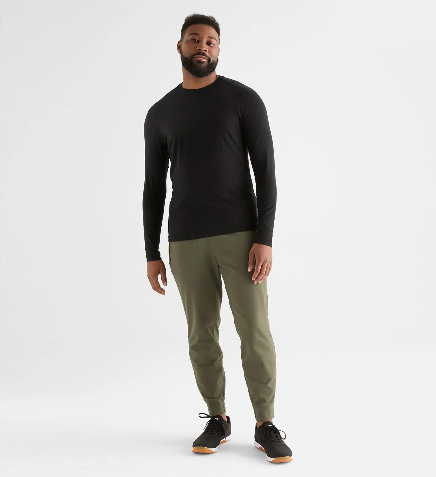 Men's Blended Merino Wool Long Sleeve Tee