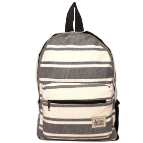 Multi Cotton Stripe Jacquard Girls Backpack Medium Size