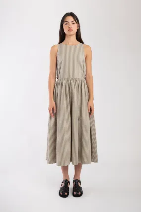 Muted Stripe Cinch Dress