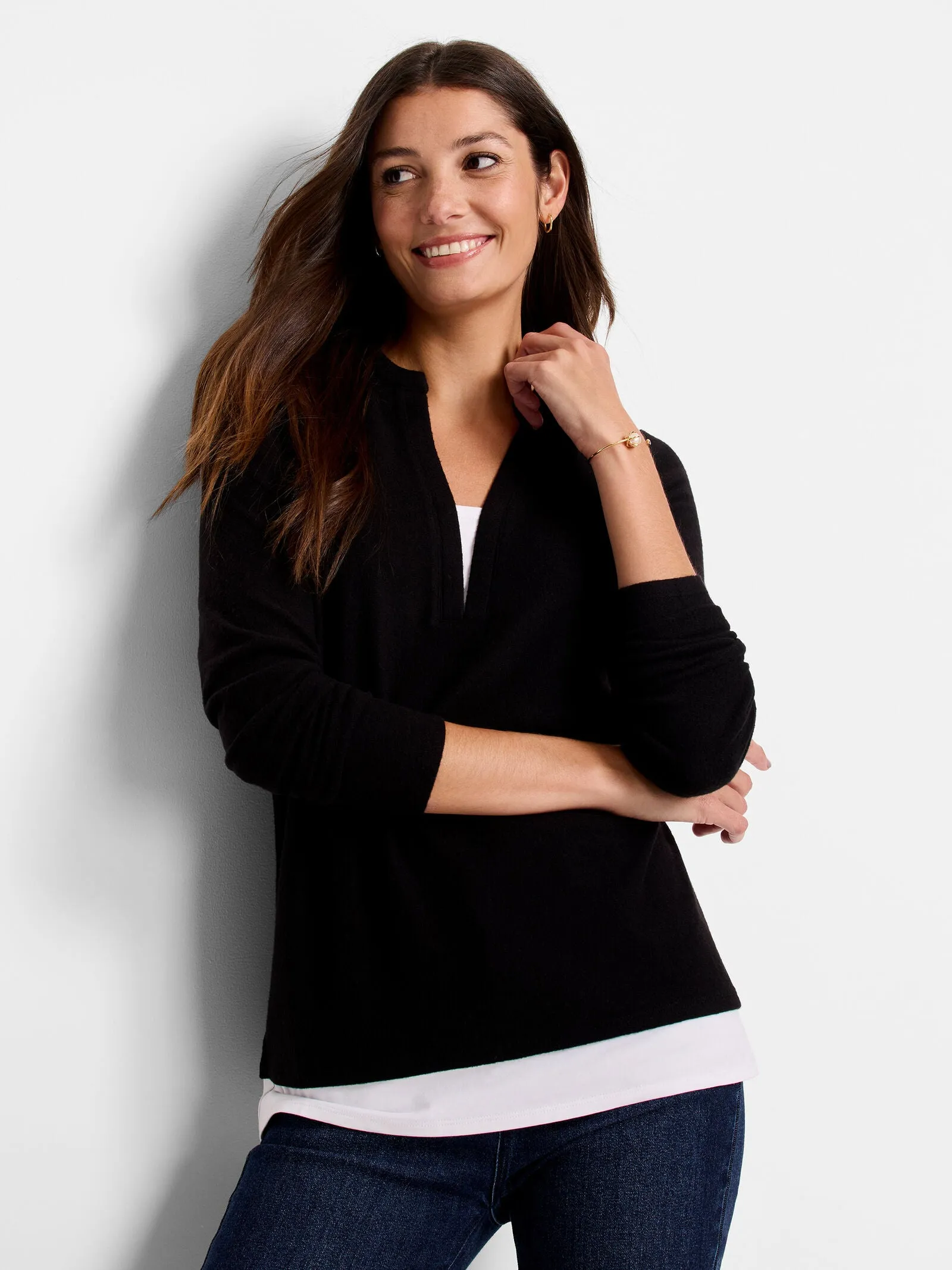 NIC ZOE NZT Cozy Mix Media Layer Top