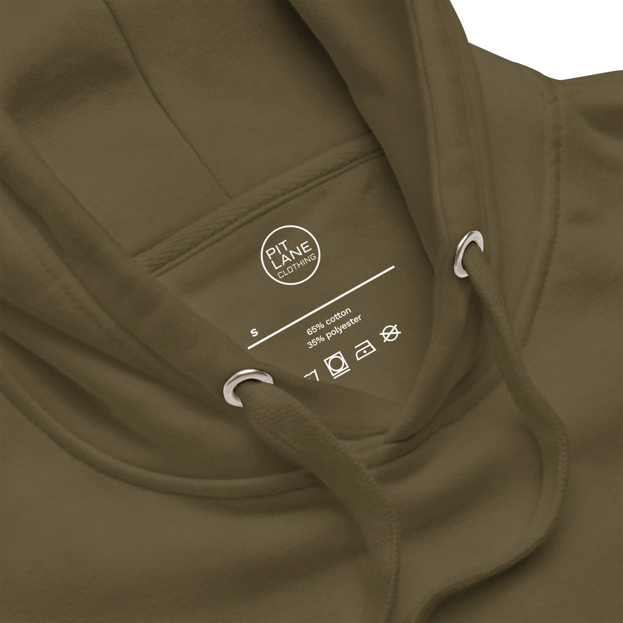 PIT LANE CLOTHING Embroidered Heavyweight Hoodie - Military Green