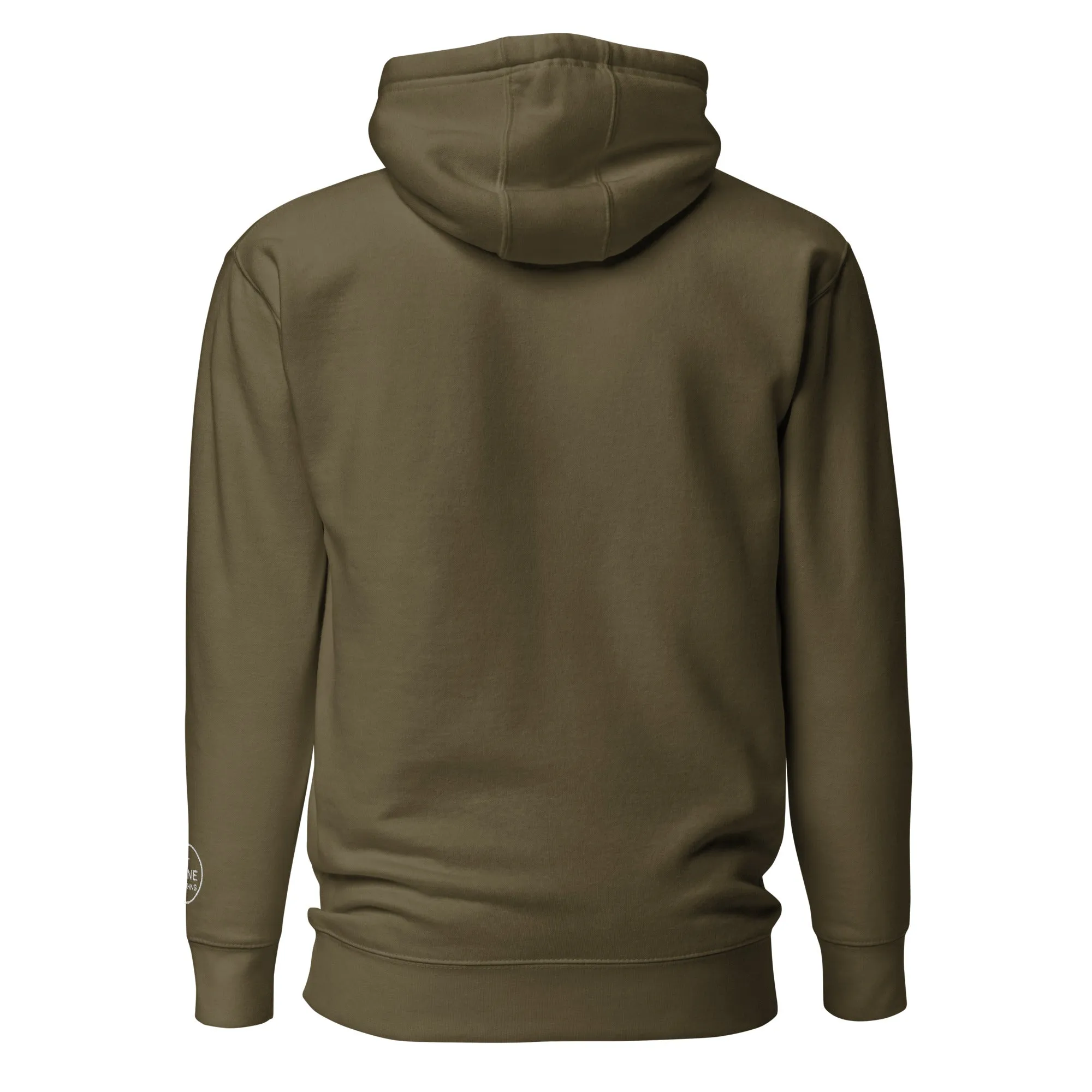 PIT LANE CLOTHING Embroidered Heavyweight Hoodie - Military Green