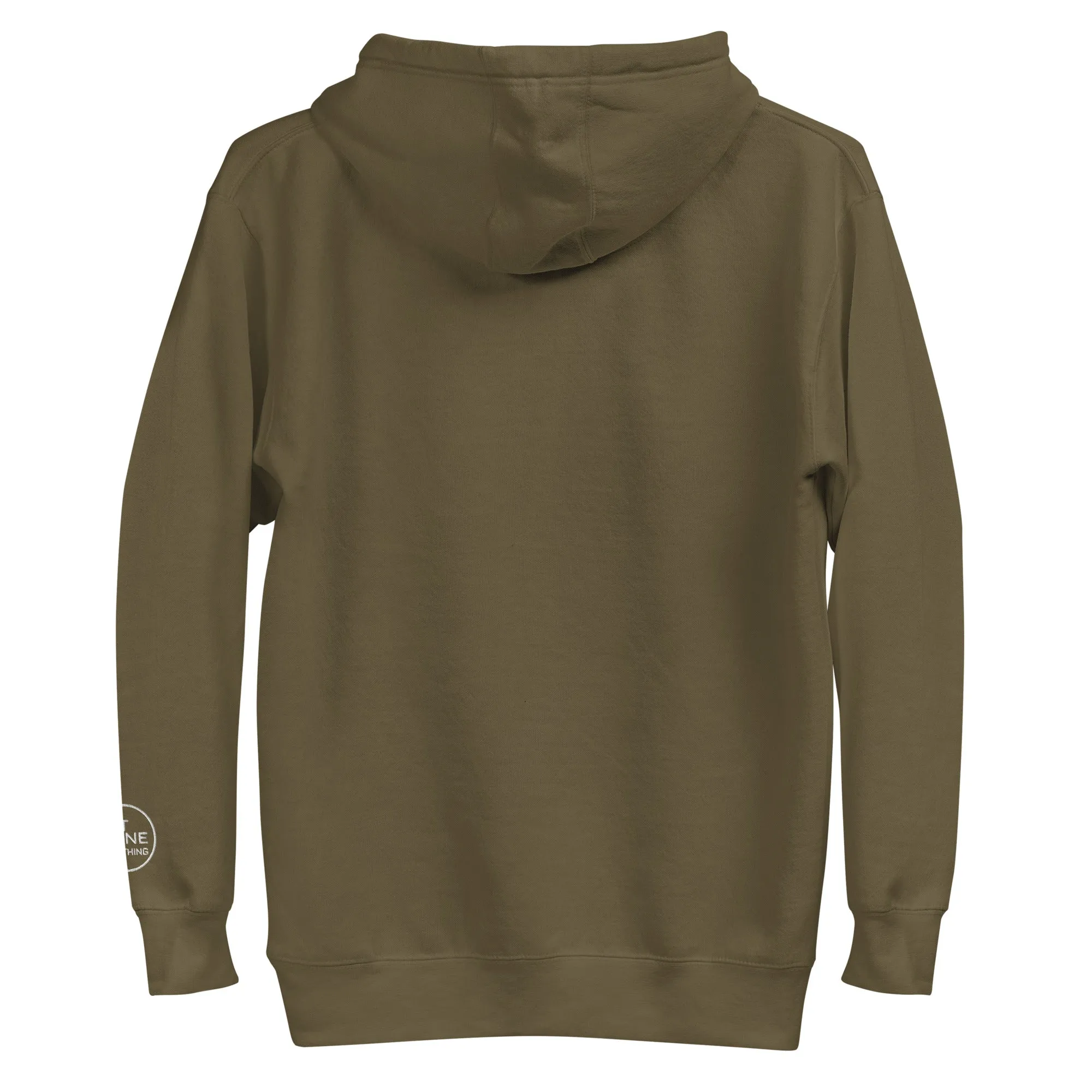 PIT LANE CLOTHING Embroidered Heavyweight Hoodie - Military Green