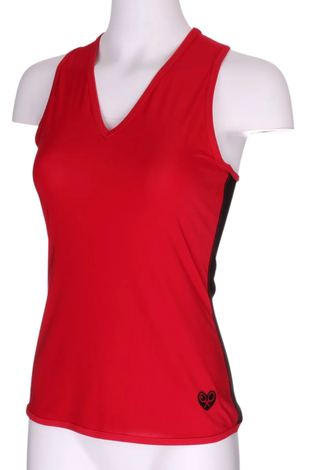 Red Vee Tank with Plain Solid Black Back