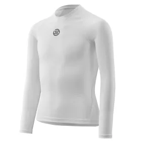 SKINS SERIES-1 YOUTH LONG SLEEVE TOP WHITE