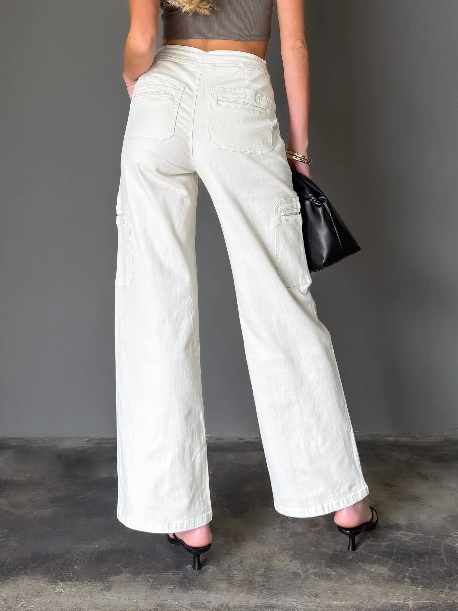 Sorrento Cargo Pants in Ecru