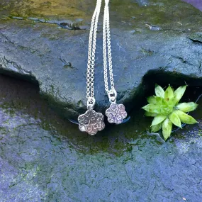 Sterling silver flower necklace