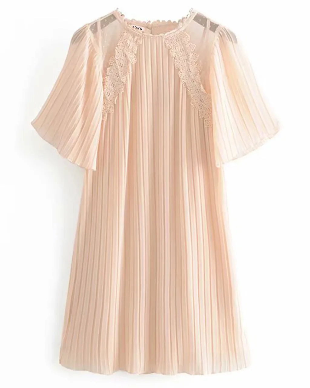 Tullia Oversized Light Pink Short Cocktail Dress