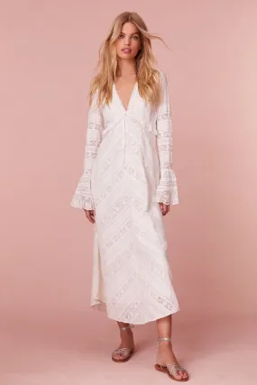 Weil Cotton Lace Maxi Dress