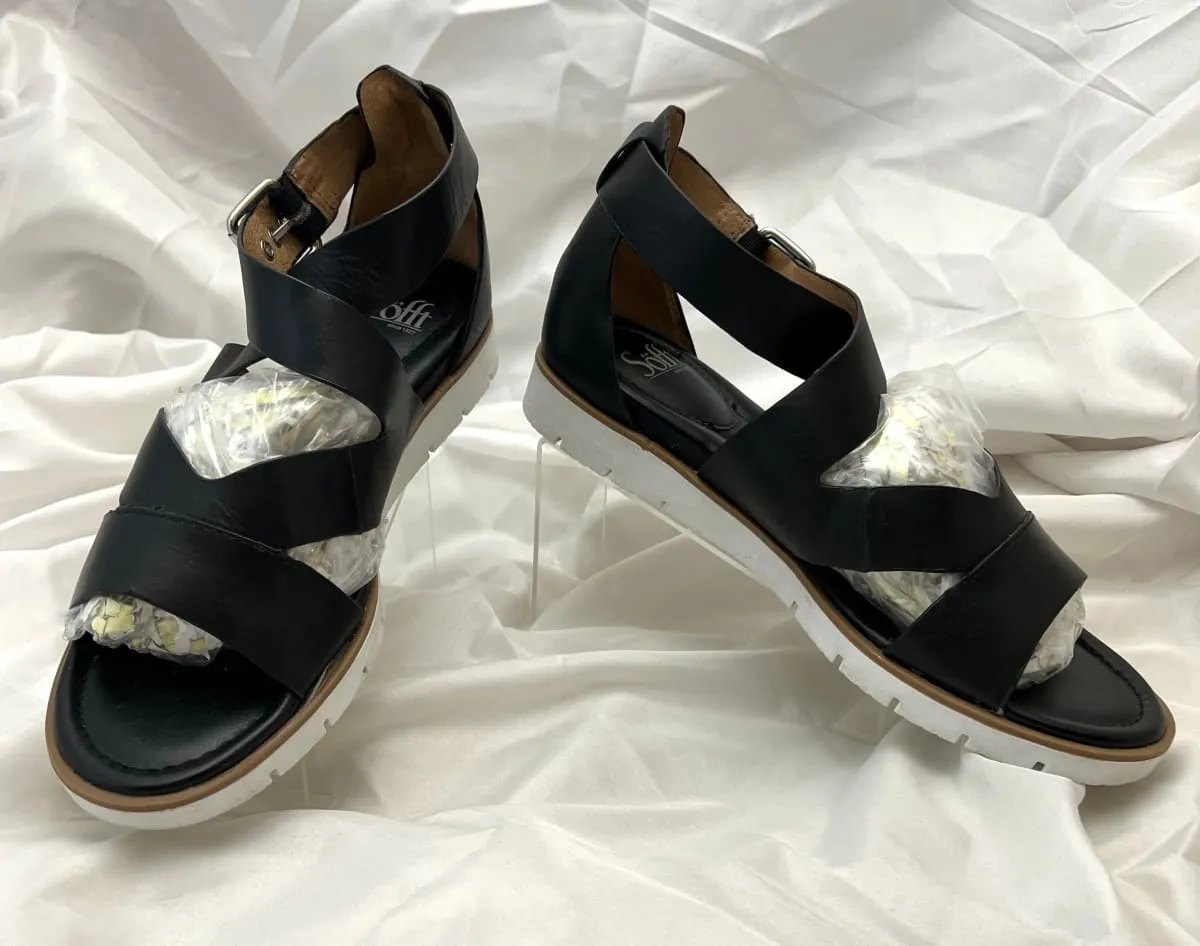 Women's SOFFT •Maribel•. Sandal  Black Leather